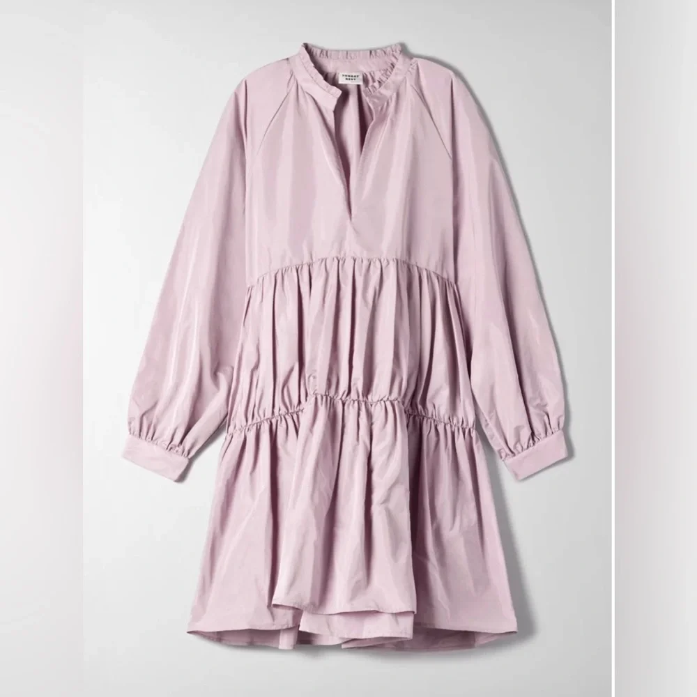 ⭐️HOST Pick⭐️ Aritzia Sunday Best Alice Taffeta Dress - Picture 2 of 14